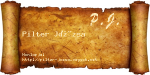 Pilter Józsa névjegykártya